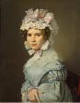 Jensen Christian Albrecht Portrait of a Lady in Blue Dress  - Hermitage